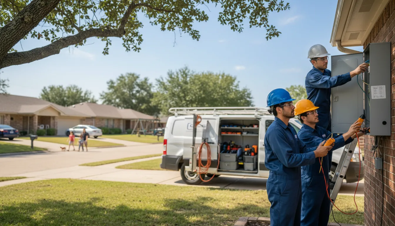Certified electrician providing emergency electrical services in San Felipe, TX